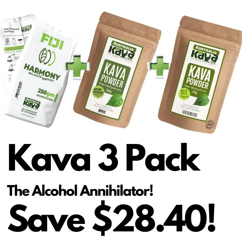 Kava 3 Pack - Australia Kava Shop Alcohol Eliminator