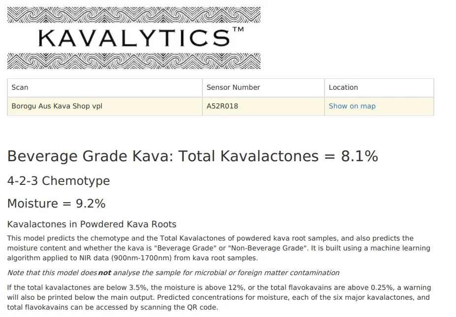 The strongest kava